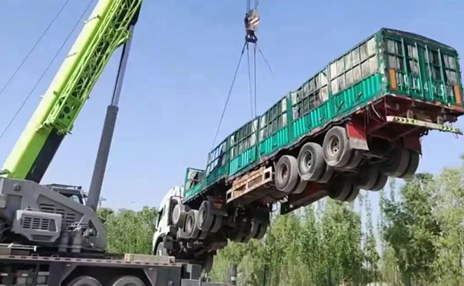 新乐道路脱困救援案例